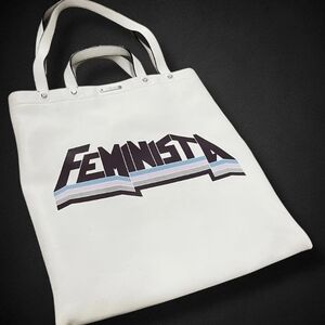 Feminista White Tote Bag